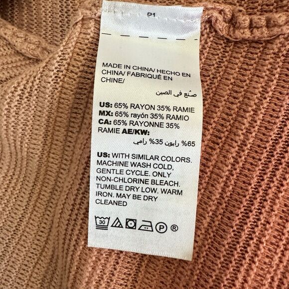 Chicos Cardigan Women XXL Sunset Ombre Ribbed Knit Open Cardigan Layer Plus Size - Picture 4 of 7